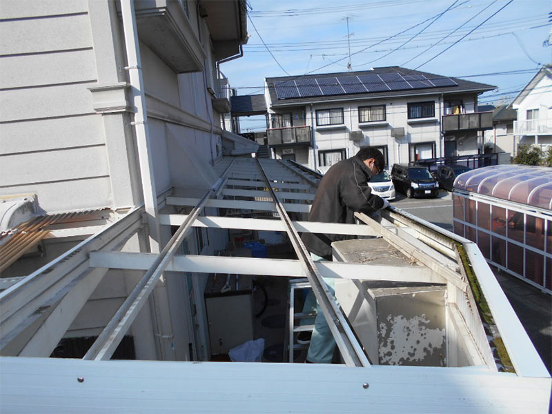 ★ストックヤード波板張替え工事!!