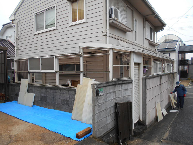 ★ストックヤード波板張替え工事!!