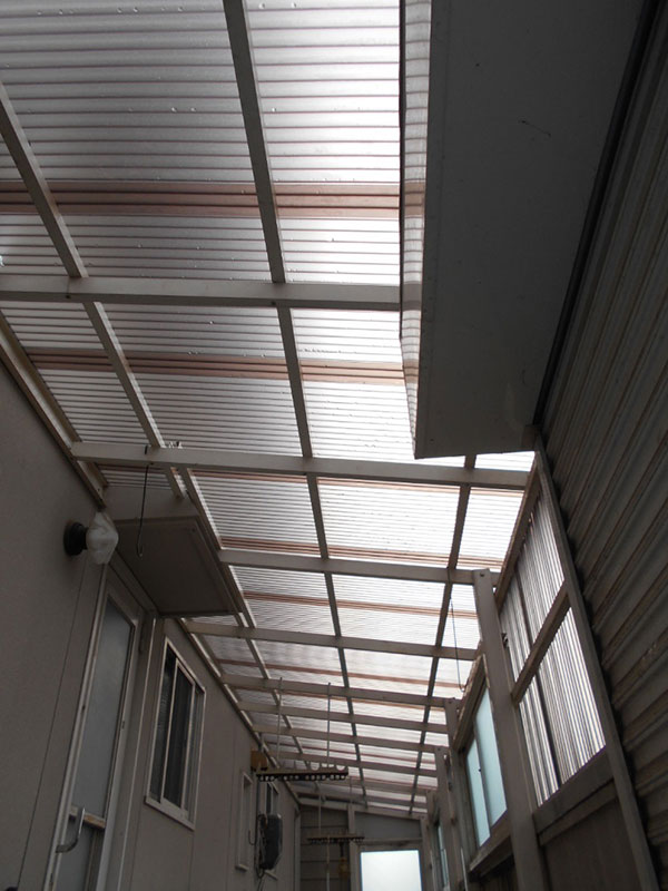 ★ストックヤード波板張替え工事!!