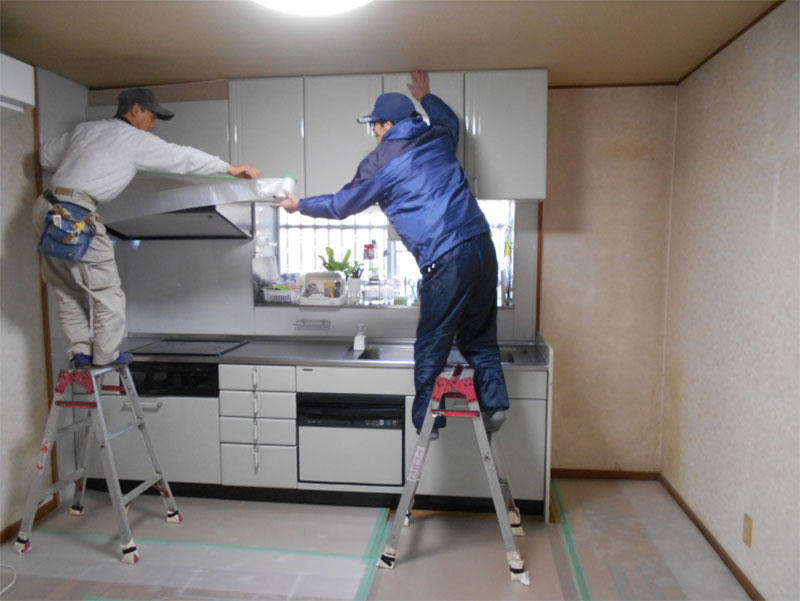 ★台所内装工事!!