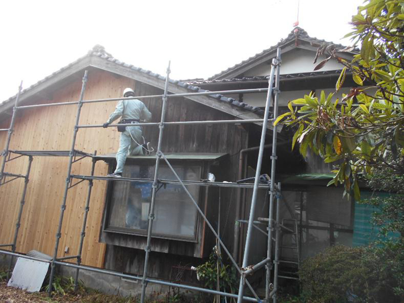 ★外壁(焼杉板)、他塗装工事!!