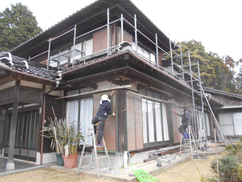 ★外壁(焼杉板)、他塗装工事!!