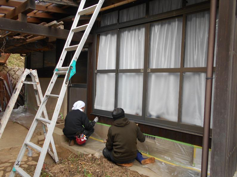 ★外壁(焼杉板)、他塗装工事!!