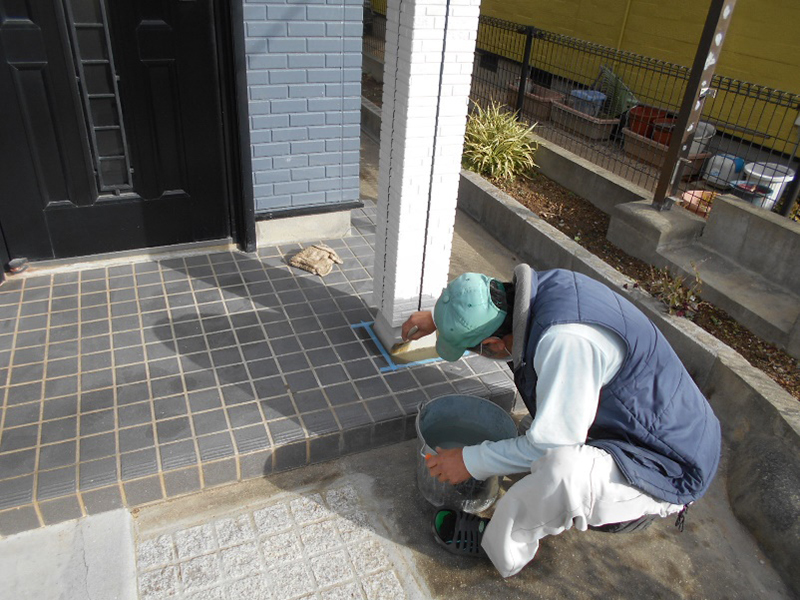 ★玄関ポーチ改修工事！！