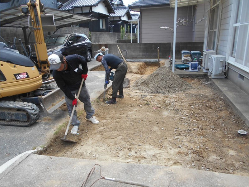 整地をします!!