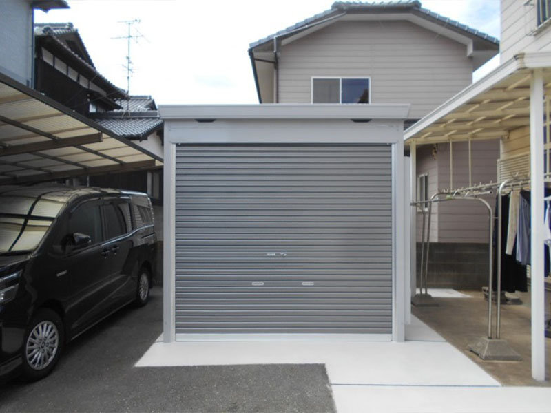 シャッターを下ろした時の状態です!!