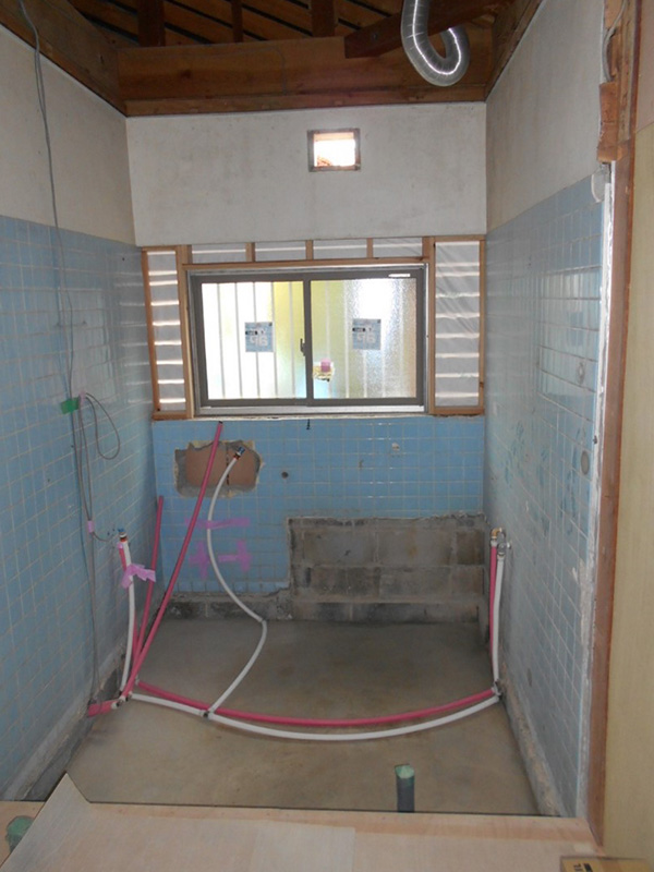 設備屋さんが給排水工事をしました！！